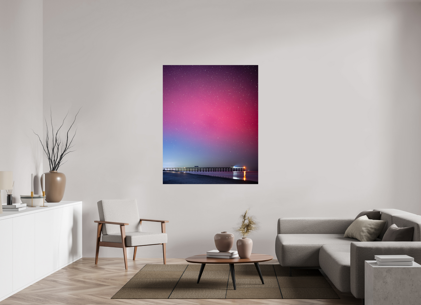 47 x 58.7″, Fuji Crystal DP II Paper Print Northern Lights Over Florida