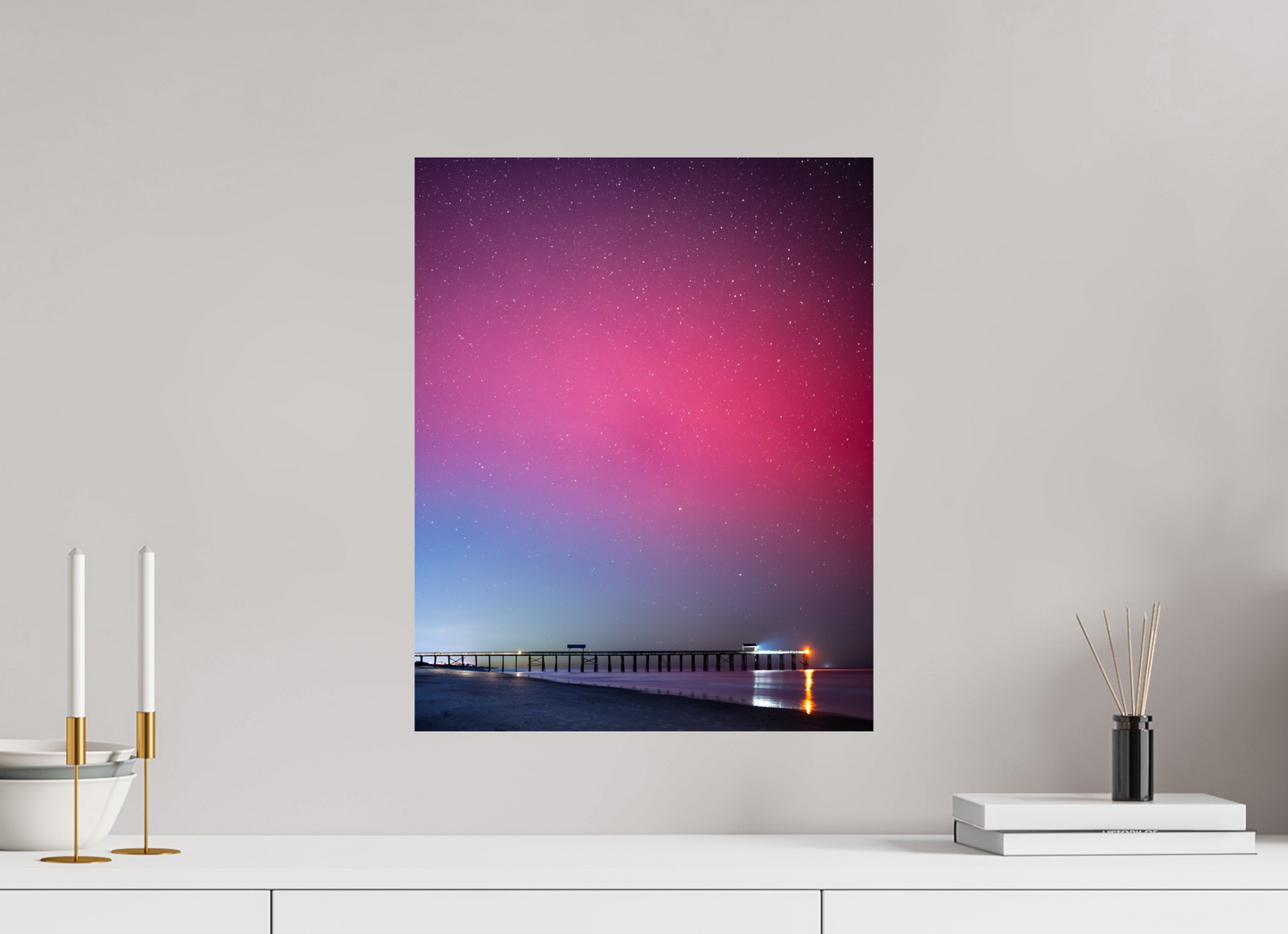 16 x 20″, Fuji Crystal DP II Paper Print Northern Lights Over Florida