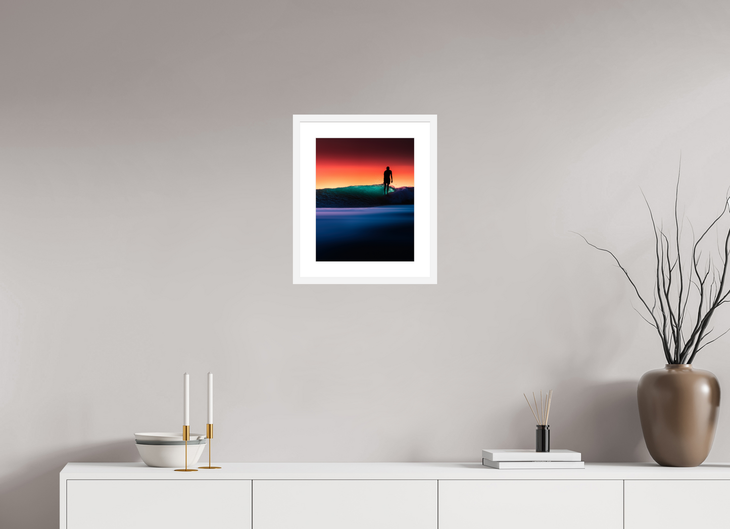 12 x 15″, White Frame Sunrise Series 1.2
