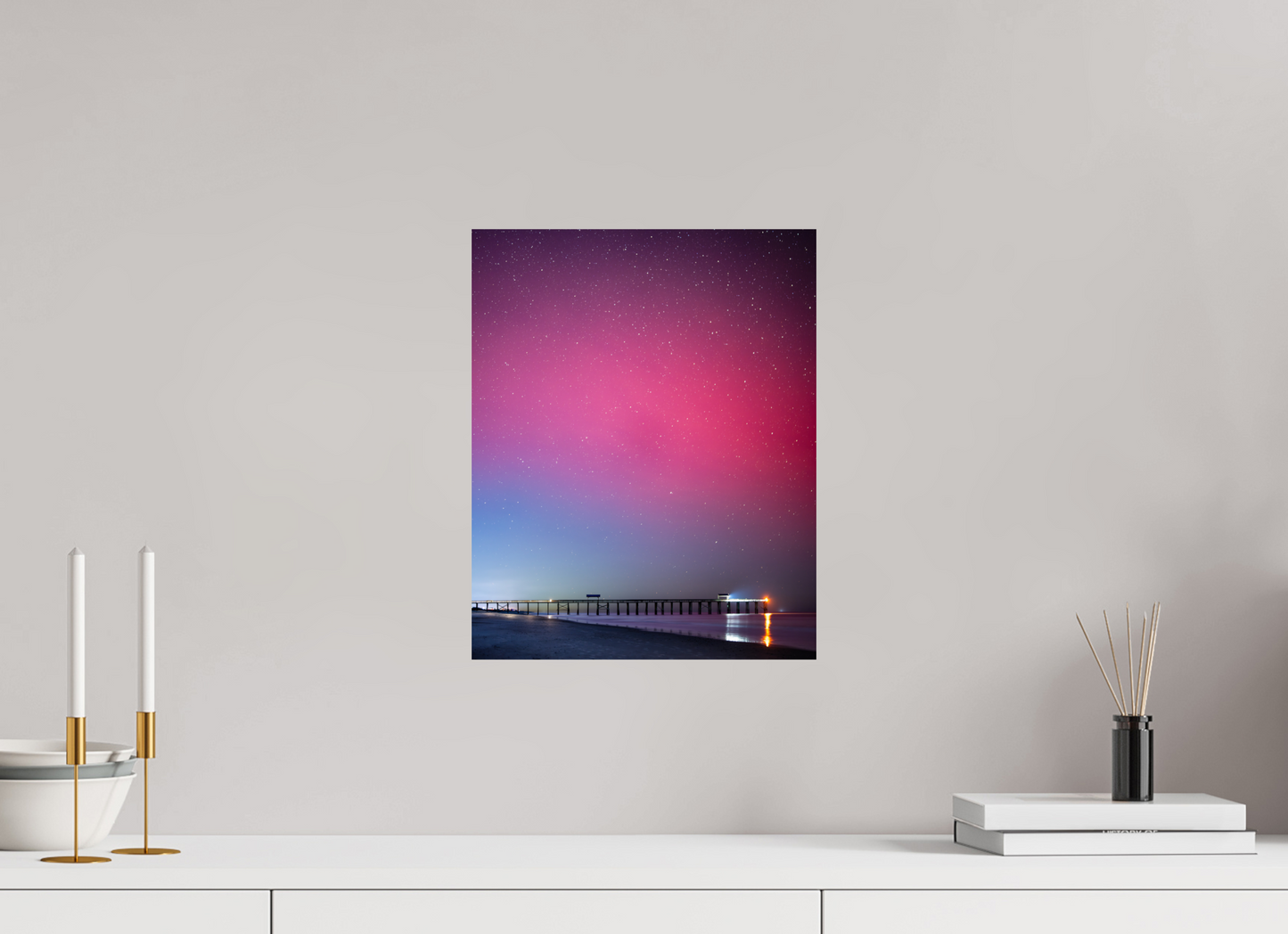 12 x 15″, Photo Rag Baryta Northern Lights Over Florida