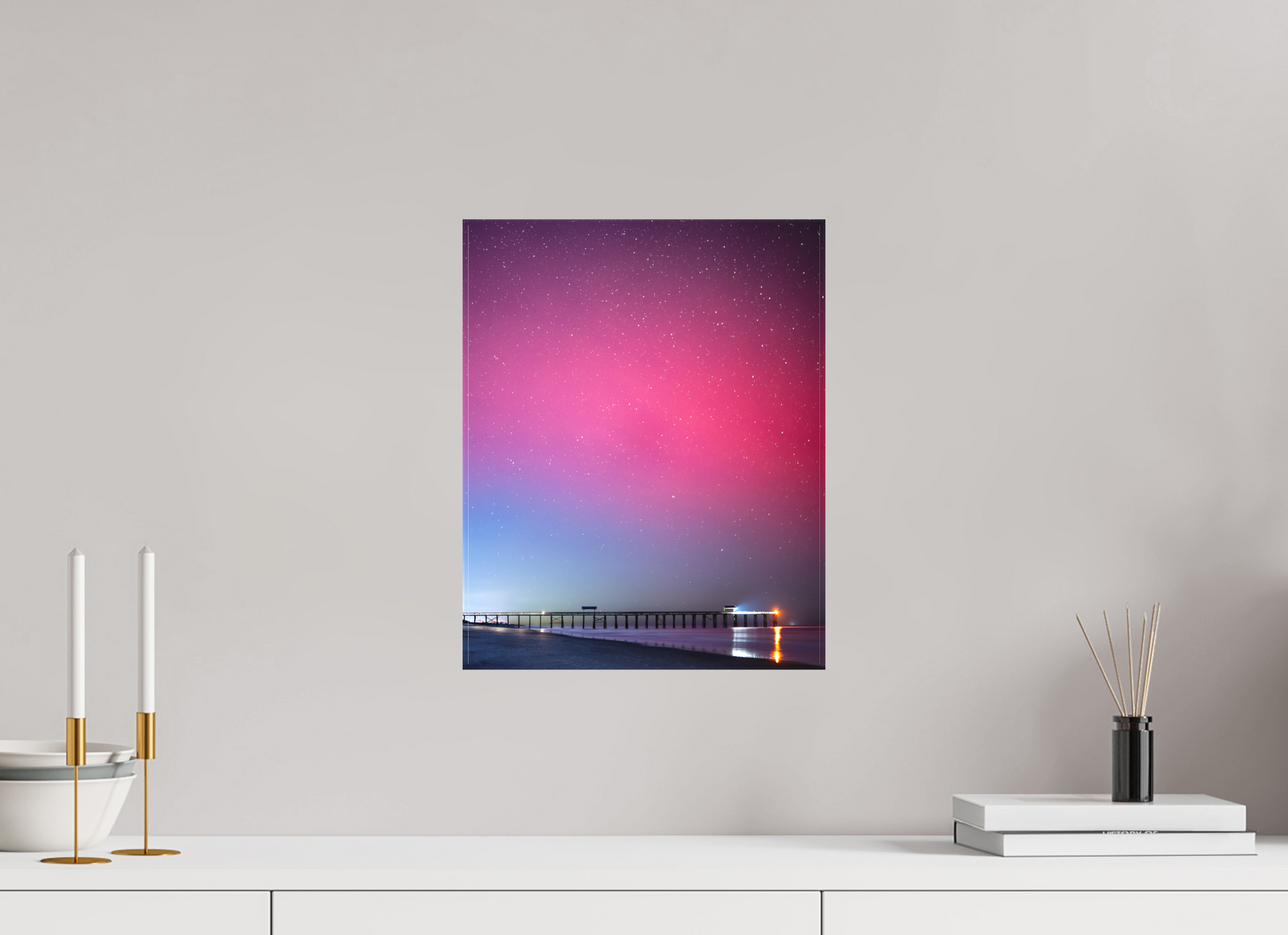 12 x 15″, Canvas Northern Lights Over Florida